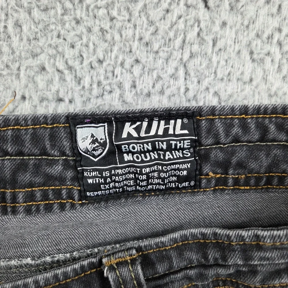 Kuhl‎ Jeans Mens 38x32 (37x32) Black Outlaw Selvage Denim Outdoor Cotton